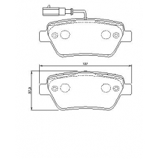 0 986 424 596 BOSCH Комплект тормозных колодок, дисковый тормоз