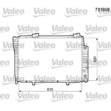 731808 VALEO Радиатор, охлаждение двигателя