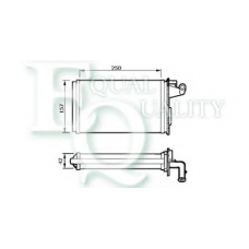 RR0003 EQUAL QUALITY Теплообменник, отопление салона