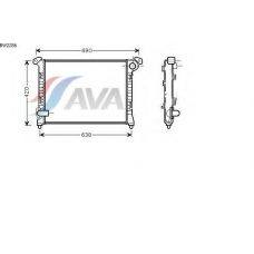BW2286 AVA Радиатор, охлаждение двигателя