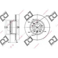 BD1612 DJ PARTS Тормозной диск