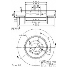 BS 7635 BRECO Тормозной диск