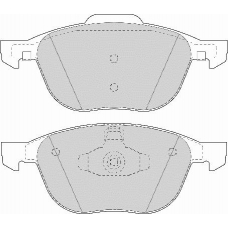 FD7078A NECTO Комплект тормозных колодок, дисковый тормоз