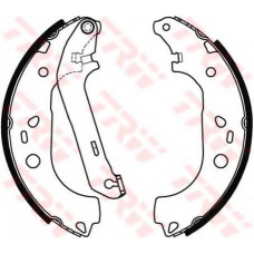 GS8471 TRW Комплект тормозных колодок