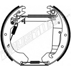 6213 TRUSTING Комплект тормозных колодок