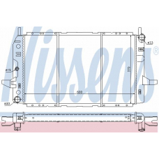 62206 NISSENS Радиатор, охлаждение двигателя
