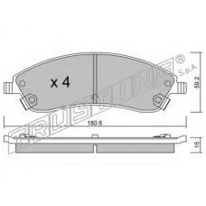 7150 TRUSTING Комплект тормозных колодок