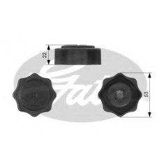 RC229 GATES Крышка, резервуар охлаждающей жидкости