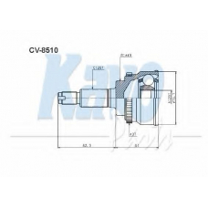 CV-8510 KAVO PARTS Шарнирный комплект, приводной вал