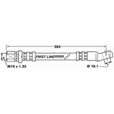 FBH6109 FIRST LINE Тормозной шланг