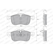 151-1824 WEEN Комплект тормозных колодок, дисковый тормоз
