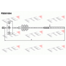 FBS01004 FTE Трос, стояночная тормозная система