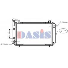 071840N AKS DASIS Радиатор, охлаждение двигателя