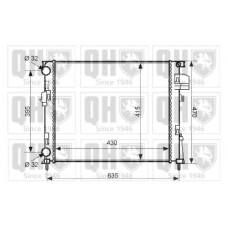 QER2071 QUINTON HAZELL Радиатор, охлаждение двигателя