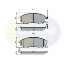 CBP31524 COMLINE Комплект тормозных колодок, дисковый тормоз