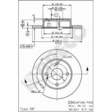 BS 7478 BRECO Тормозной диск