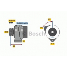 0 986 080 890 BOSCH Генератор