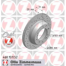 460.1511.52 ZIMMERMANN Тормозной диск