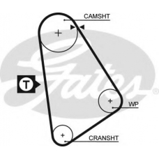 5123 GATES Ремень ГРМ