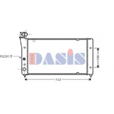 330130N AKS DASIS Радиатор, охлаждение двигателя