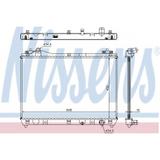 64202 NISSENS Радиатор, охлаждение двигателя