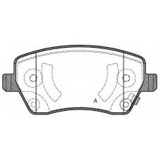 BPA0987.02 OPEN PARTS Комплект тормозных колодок, дисковый тормоз