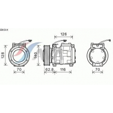 JDK014 Prasco Компрессор, кондиционер