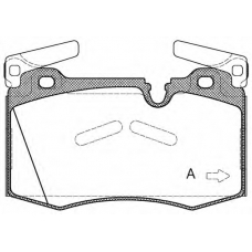 BPA1374.00 OPEN PARTS Комплект тормозных колодок, дисковый тормоз