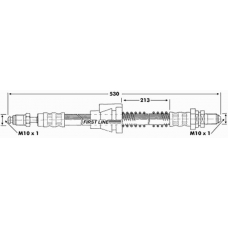 FBH6660 FIRST LINE Тормозной шланг