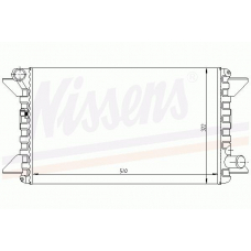 61190 NISSENS Радиатор, охлаждение двигателя