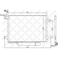 10-45464-SX STELLOX Конденсатор, кондиционер