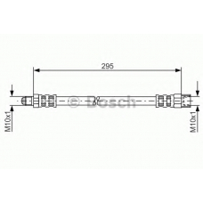 1 987 481 015 BOSCH Тормозной шланг