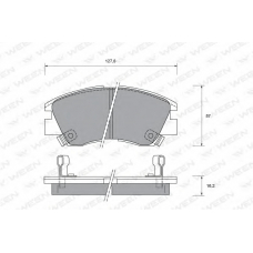 151-1403 WEEN Комплект тормозных колодок, дисковый тормоз