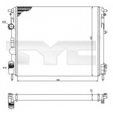 728-0053 TYC Радиатор, охлаждение двигателя