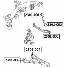2301-004 ASVA Подвеска, рычаг независимой подвески колеса