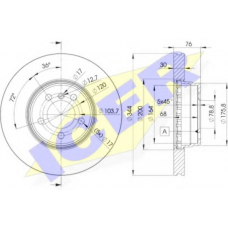 78BD2207-2 ICER Тормозной диск