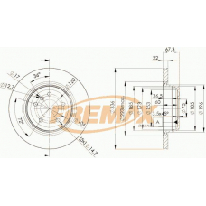 BD-4655 FREMAX Тормозной диск