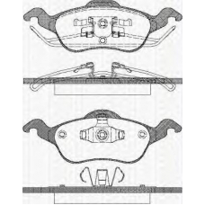 8110 16001 TRISCAN Комплект тормозных колодок, дисковый тормоз