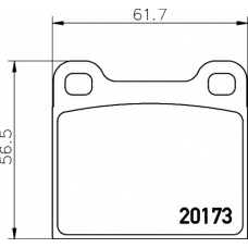 8DB 355 006-491 HELLA PAGID Комплект тормозных колодок, дисковый тормоз