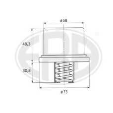 350313 ERA Термостат, охлаждающая жидкость