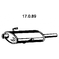17.0.89 EBERSPACHER Средний глушитель выхлопных газов