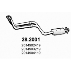 28.2001 ASSO Предглушитель выхлопных газов