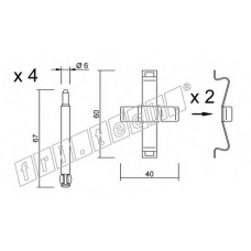 KIT.083 fri.tech. Комплектующие, колодки дискового тормоза