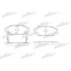 PBP4076 PATRON Комплект тормозных колодок, дисковый тормоз