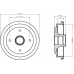 94019200 TEXTAR Тормозной барабан