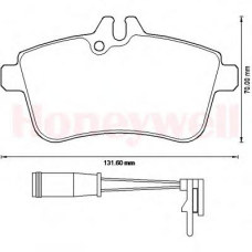 573230B BENDIX Комплект тормозных колодок, дисковый тормоз