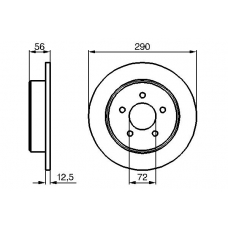 0 986 479 102 BOSCH Тормозной диск