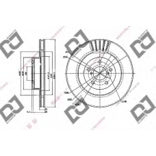 BD2018 DJ PARTS Тормозной диск