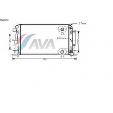 MSA2403 AVA Радиатор, охлаждение двигателя