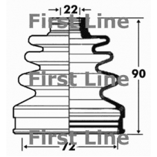FCB2842 FIRST LINE Пыльник, приводной вал